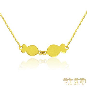【今生金飾】接吻魚項鍊 黃金項鍊