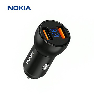 NOKIA 60W USB 車充 【液晶顯示】 快速車充 車用充電 高速車充 點菸器 點煙器 車用充電 P6105N