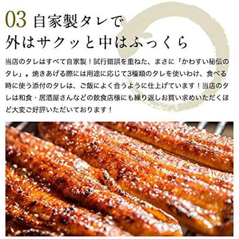 うなぎ屋かわすい ギフト 国産 うなぎ 蒲焼き カット 100g×２袋 肝吸い 付き 川口水産