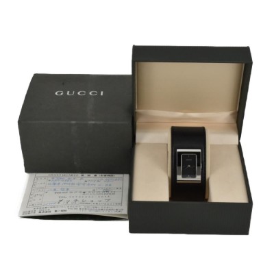 ☆良品【GUCCI】グッチ 7800L YA078506 SS/レザー クォーツ