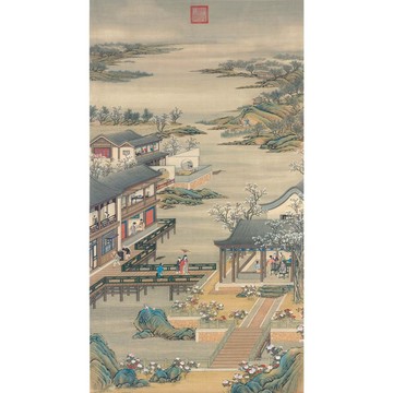 【 中式海報・Chinese Poster 】十二月月令圖・四月