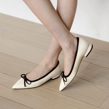 [SAPPUN] Irene 細蝴蝶結尖頭平底鞋 (2cm)
