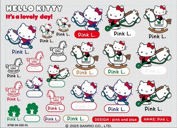 Sanrio 三麗鷗 立體姓名貼紙 HelloKitty A6尺寸