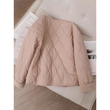 清倉撿漏2024秋冬季粉色短款棉服外套女韓版寬松百搭ins潮棉衣潮