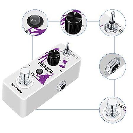 VSN Guitar Phaser Effect Pedal Analog Phase Effect Pedal For Electric Guitar Vintage Modern Modes Guitar Phaser Pedals Mini Type True Bypass