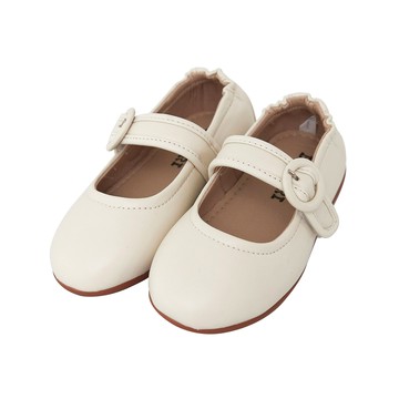 balsori 女童基本款瑪麗珍平底鞋  象牙白  150mm