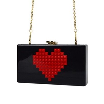 現貨+預購 晚宴包時尚手拿包-方型氣質甜心鏈條女包包73ft12【獨家進口】【米蘭精品】