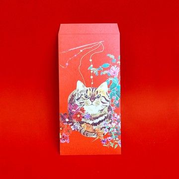 福獸納福紅包袋-逗貓/5入
