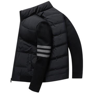 [巴黎精品] 真羽絨90%白鴨絨羽絨外套羽絨衣夾克-保暖短款立領羽絨衣防寒男外套a1is8