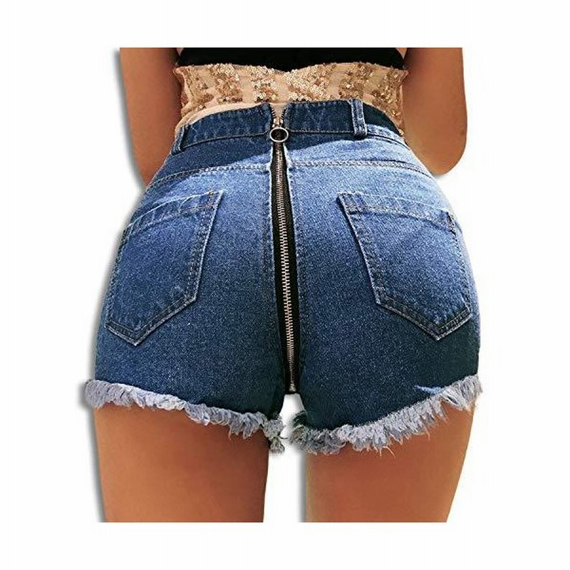 Black Omen ブラックオーメン ショートパンツ レディース 股割れ オープンクロッチ クロッチレス デニム ジーンズ ショーパン 短パン ホットパンツ 紺色 ネ 通販 Lineポイント最大0 5 Get Lineショッピング