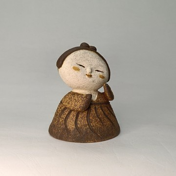 胖胖小仕女(6)/陶藝品/原創