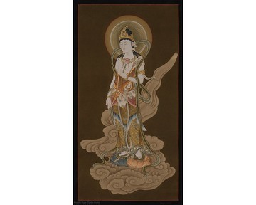 日本神靈  神聖的威嚴哨兵唐卡