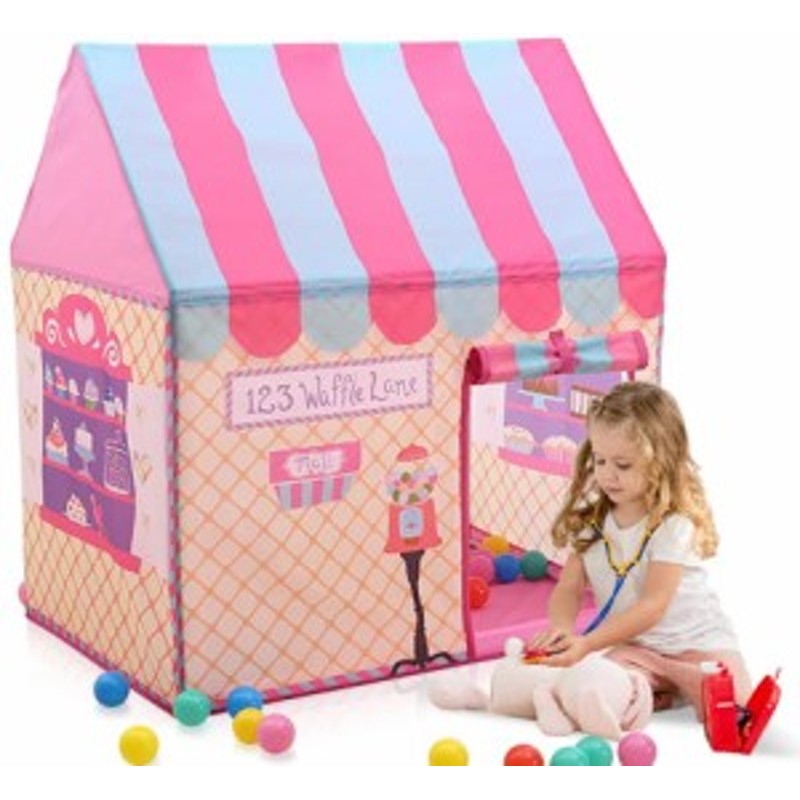 キッズテント 子供のおもちゃハウス 可愛いボールテント 折り畳み式 知育玩具 室内遊具 簡単に組立 お誕生日 出産祝い クリスマスのプレ 通販  LINEポイント最大1.0%GET LINEショッピング