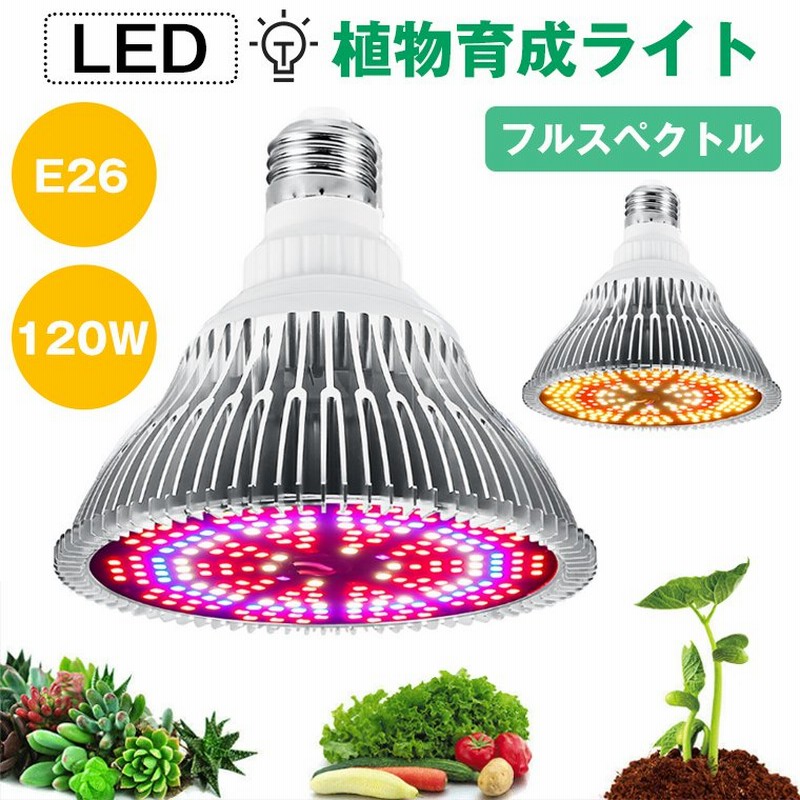 植物育成ライト Led 0個 E26 口金 電球 育苗ライト 観葉植物 多肉植物 効果 1w相当 赤色 暖色 フルスペクトラム プラントライト 植物育成用ランプ 通販 Lineポイント最大0 5 Get Lineショッピング