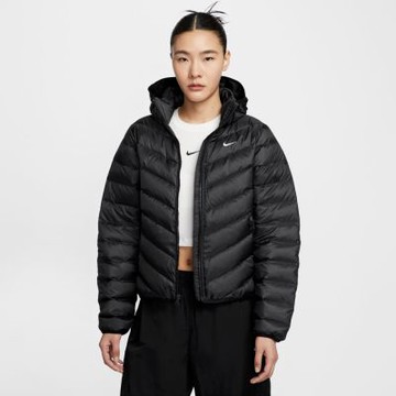 NIKE 外套 女 羽絨外套 寬鬆版型 W NSW TF DWNFL NK ED WNDPFR 黑 HV5106-010