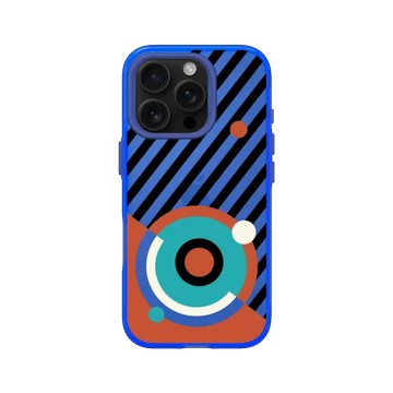 iPhone 16 Pro JellyTint 激光藍 - NASA - Helix Nebula - Bauhaus Style