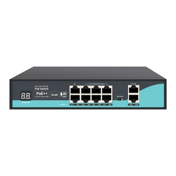 Changyun PSW-082GE-AI 8埠千兆款PoE++ AI數顯交換機 10/100/1000Mbps