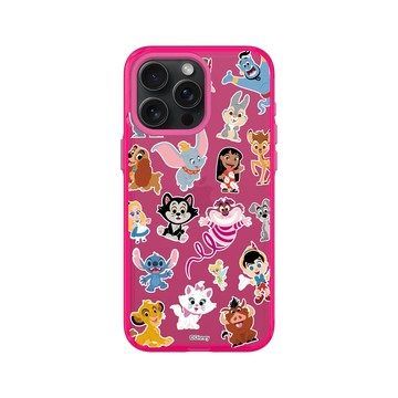 iPhone 15 Pro Max Clear 粉漾桃 - 迪士尼-經典系列 Disney Classics - 迪士尼經典電影 - 角色集合