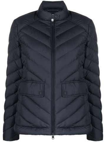 Woolrich - quilted padded jacket - women - Polyamide/Duck Down/Polyester - XXL - Blue