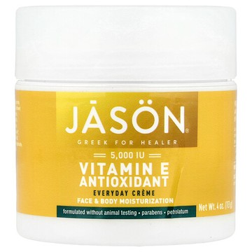 Jason Natural, 日常維生素 E 抗氧霜，4 盎司（113 克）