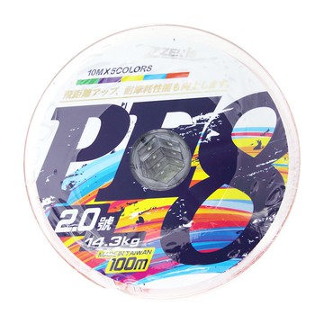 ZENIS X8 PE線 100M 五色 6連結 八股編織 布線 路亞 船釣 母線