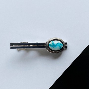 Andromeda [Sorairo Sky] 領帶別針純銀箔單張景泰藍