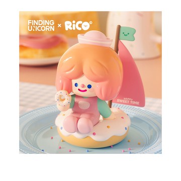 尋找獨角獸 RICO 甜品時光系列盲盒手辦公仔盒玩 (單入隨機出貨)