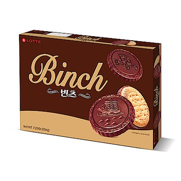 Lotte樂天 BINCH巧克力餅乾(204g)