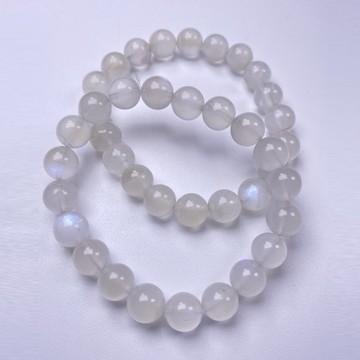 【肯爸水晶嚴選】天然藍光白月光石手珠5A9mm