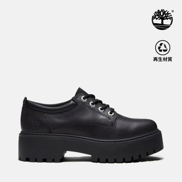 Timberland官方旗艦 女款黑色Stone Street莫卡辛厚底鞋|A5UF9W02