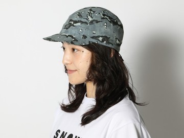 印花透氣快乾 棒球帽 卡其色