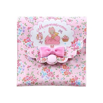 小禮堂 Sanrio 三麗鷗 兔媽媽 鏡梳組服收納包 (田園碎花風格)