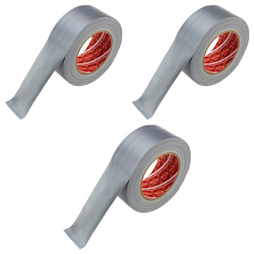 HarVest蘋果牌 大力膠帶 防水布膠帶 (銀色) 24mm*25M  3個