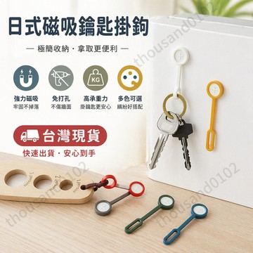 桃園速寄🚍多功能磁力吸盤掛鈎硅膠磁鐵廚房冰箱門防盜門鑰匙免打孔掛鈎 强力磁吸挂鈎 無痕磁鐵 吸鐵石 磁吸硅膠挂繩