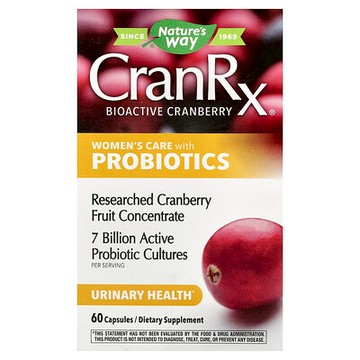 Nature's Way, CranRx，益生菌女性護理配方，60 粒膠囊
