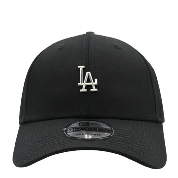 NEW ERA 9FORTY DODGERS MINI METAL LOGO BLACK