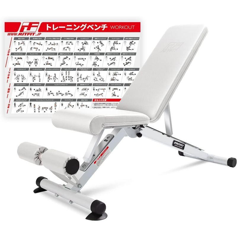 RITFIT トレーニングベンチ インクラインベンチ 可変式フラットベンチ ...