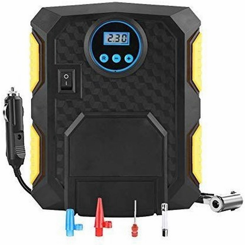 Haofy 電動エアコンプレッサー 車用空気入れ 電動ポンプ 12v 150psi タイヤ 空気入れ シガーソケット接続式 Ledライト付き 通販 Lineポイント最大0 5 Get Lineショッピング
