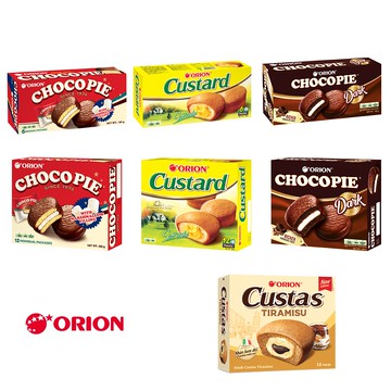 【蝦皮直營】韓國 ORION 好麗友 巧克力派/蛋黃派/黑巧克力派/提拉米蘇風味派
