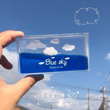 ✨臺灣出貨✨領養一朵雲目目醬雲朵天空流體擺件療愈ins風創意禮品畢業小禮物