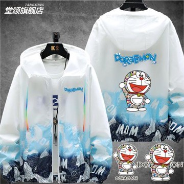 nasa聯名周邊防曬衣服男女校園哆啦a夢機器貓超薄夾克透氣外套夏