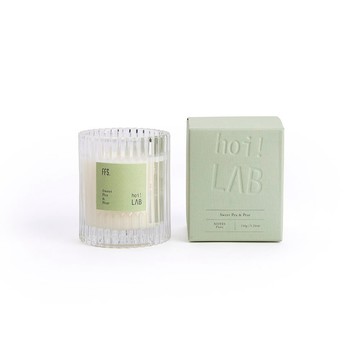 hoi!LAB實驗室香氛-天然大豆香氛蠟燭150g青梨甜豌豆