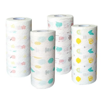 懶人印花抹布可水洗(50節) 隨機不挑款【小三美日】D336075