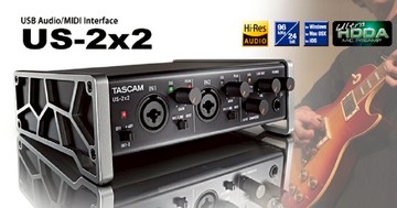 達斯冠 TASCAM US 2x2 USB 錄音介面 公司貨 2x2 OX X數位 支持 Windows Mac 吉他 直播 動態 錄音