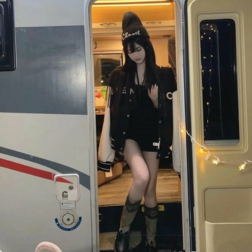 秋冬立體刺繡拼接毛呢棉夾克外套男女情侶款BOY棒球服女寬松潮牌