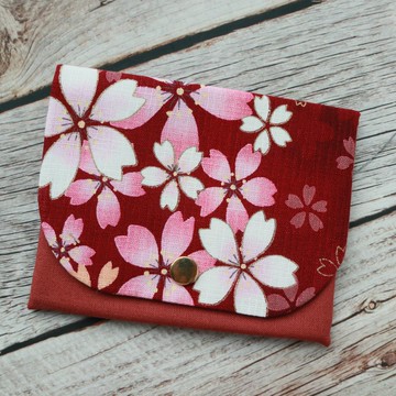 櫻落霞紅 護照包 信用卡包 及 護照拉鍊包