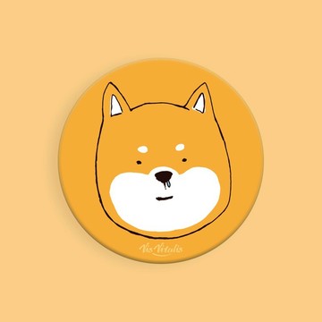 柴呆呆  / 插畫圓形吸水杯墊 / 交換禮物