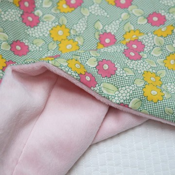 韓國製造花嬰兒貂毛毯（新生嬰兒禮物）新生兒、生產祝い、布 ブランケッ