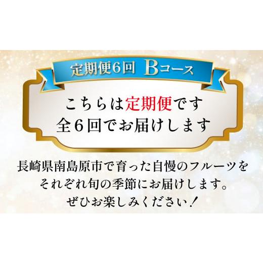 ふるさと納税 長崎県 南島原市 フルーツ定期便 旬のフルーツセット ／ いちご ビワ スイカ ぶどう アールスメロン 柑橘類 南島原市 ／ …