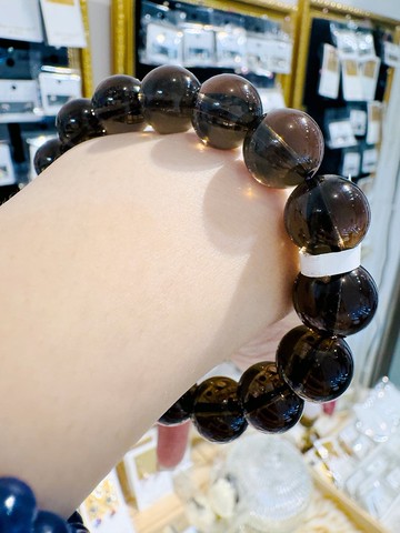 玻璃體透最高級別茶晶水晶12mm41g氣場情緒穩定提供分析力增強體